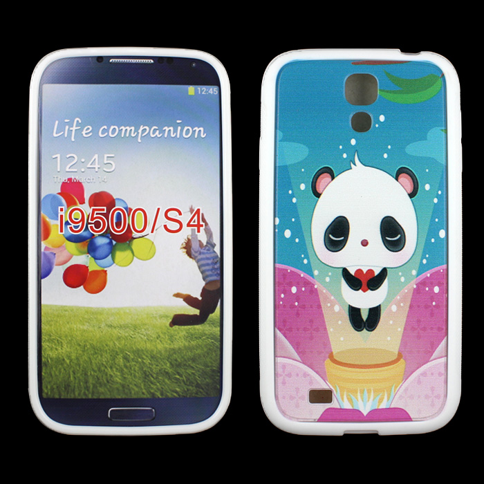 Samsung Galaxy S4 Cute Panda Design Gummy Case